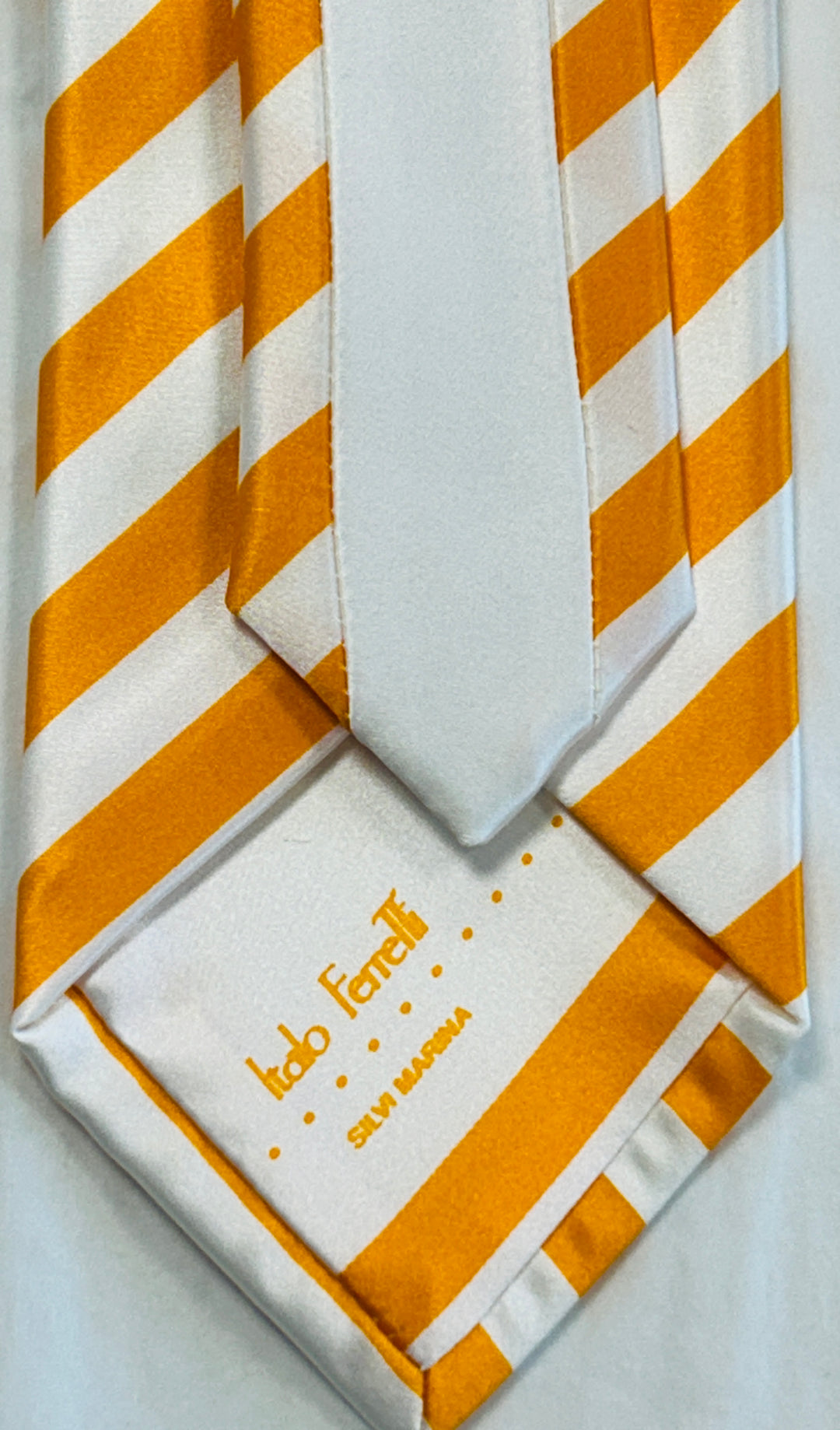 REGIMENTAL STRIPE NECKTIE - ORANGE