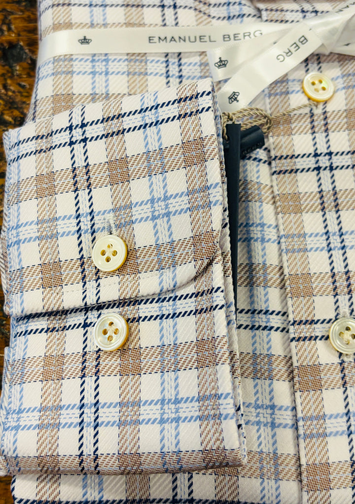 DOBBY CHECK DRESS SHIRT