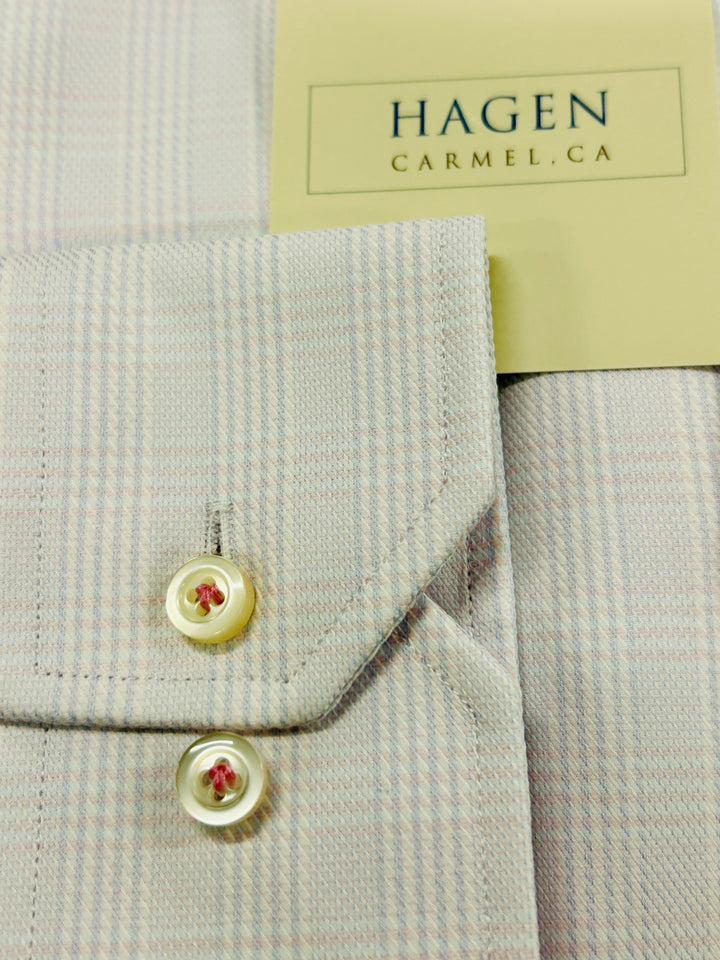 TONAL PLAID DRESS SHIRT