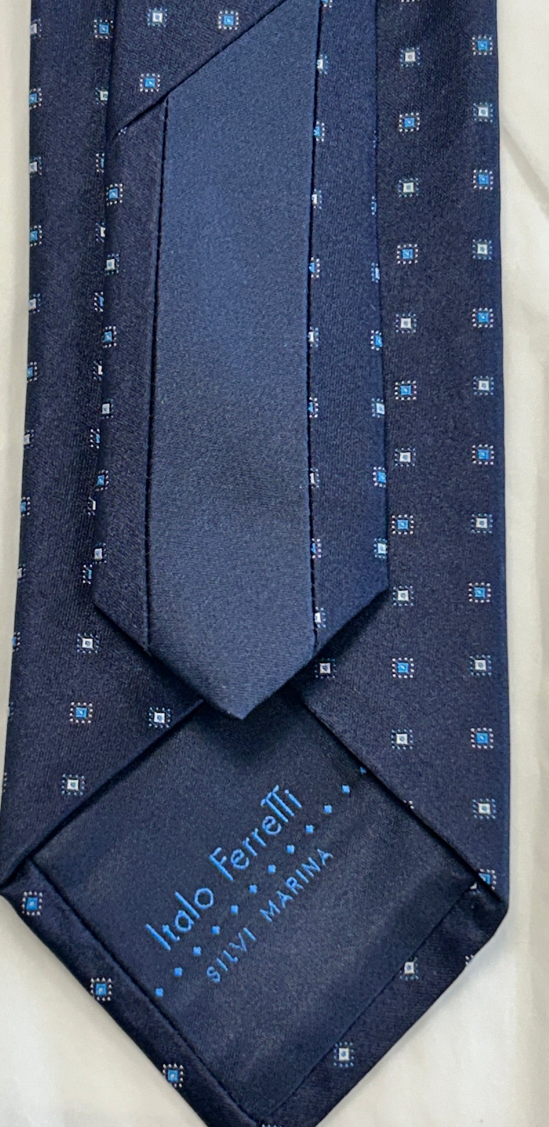GEOMETRIC  NECKTIE -DARK NAVY