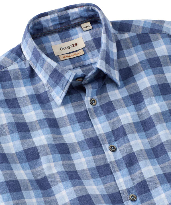 MELANGE PLAID SPORT SHIRT